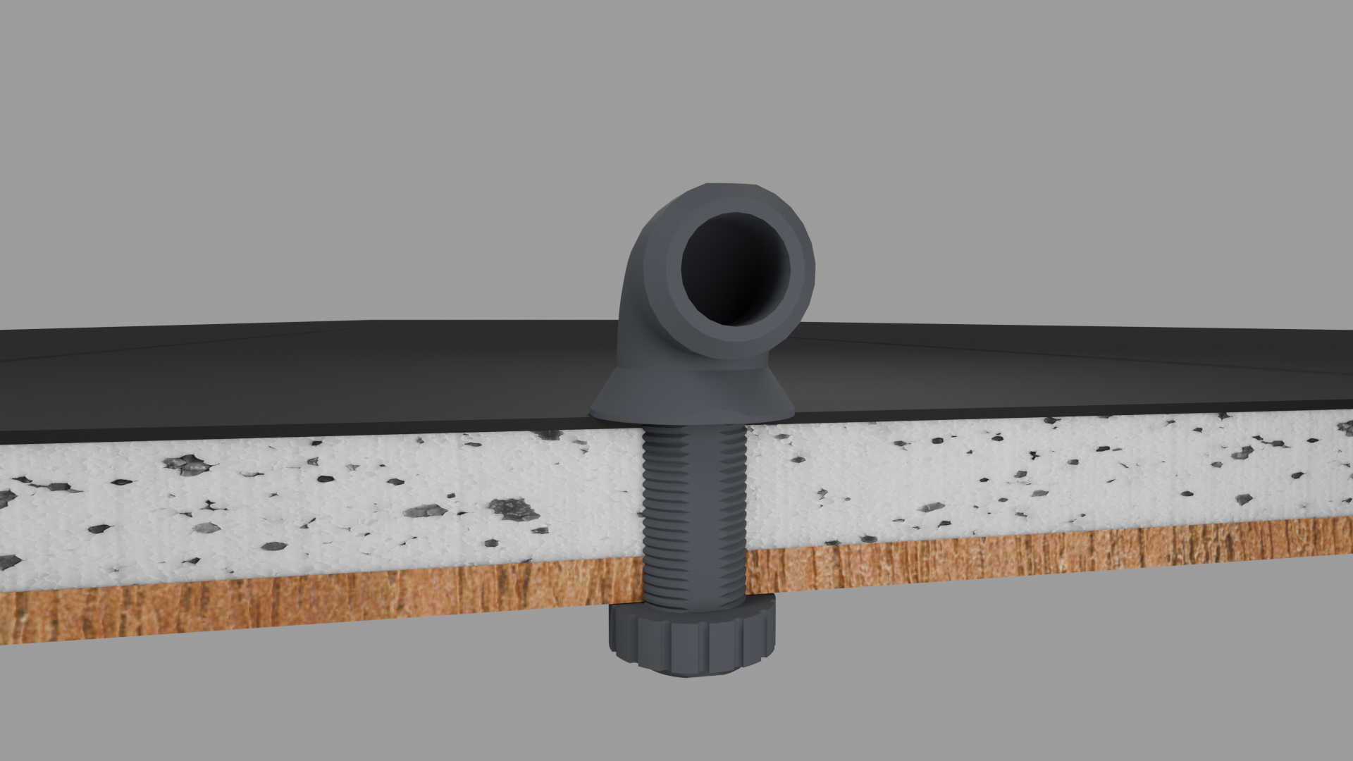 Przepust dachowy z przedłużonym gwintem